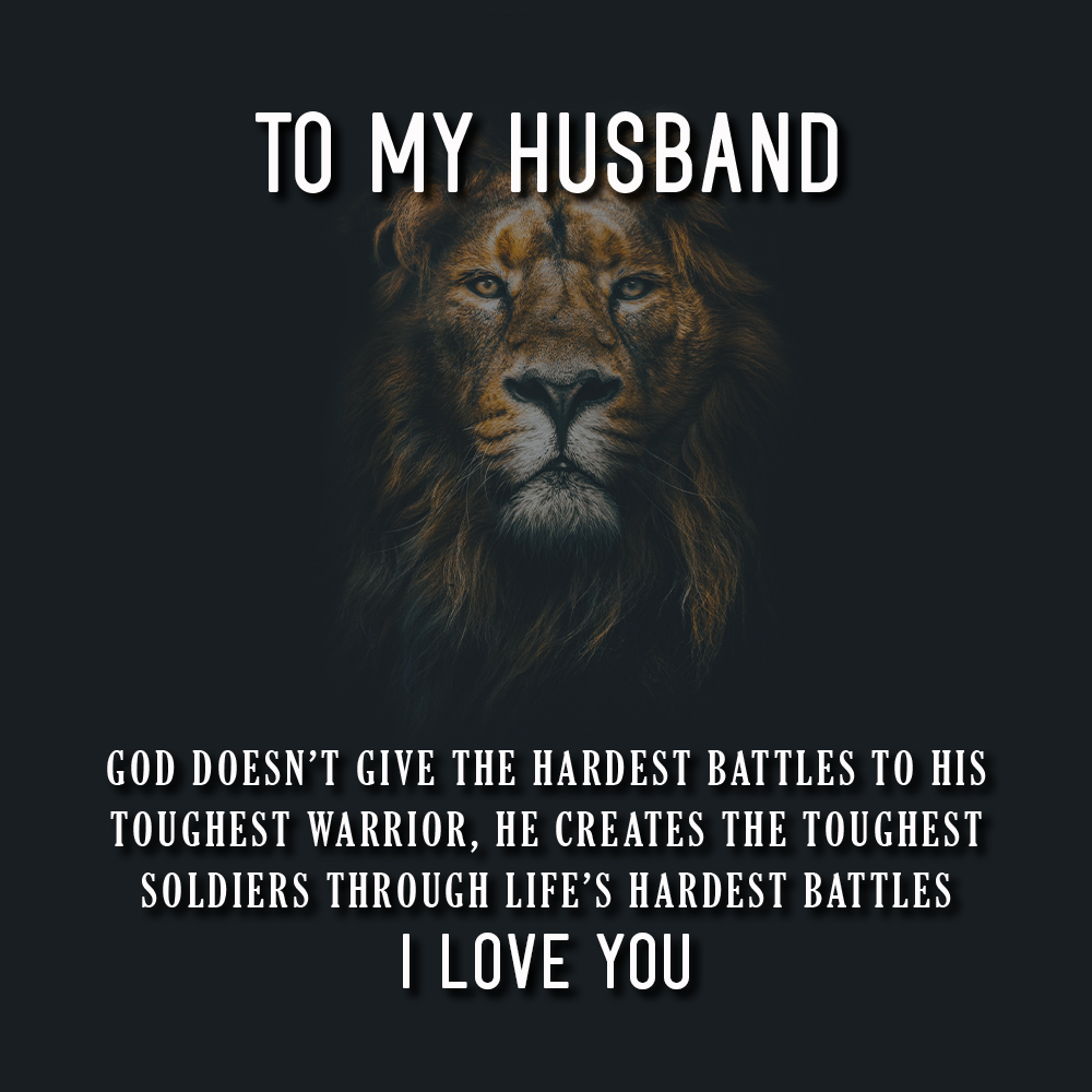 To Husband Message Card