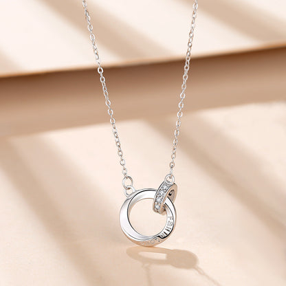 Mobius Ring Couple Necklace