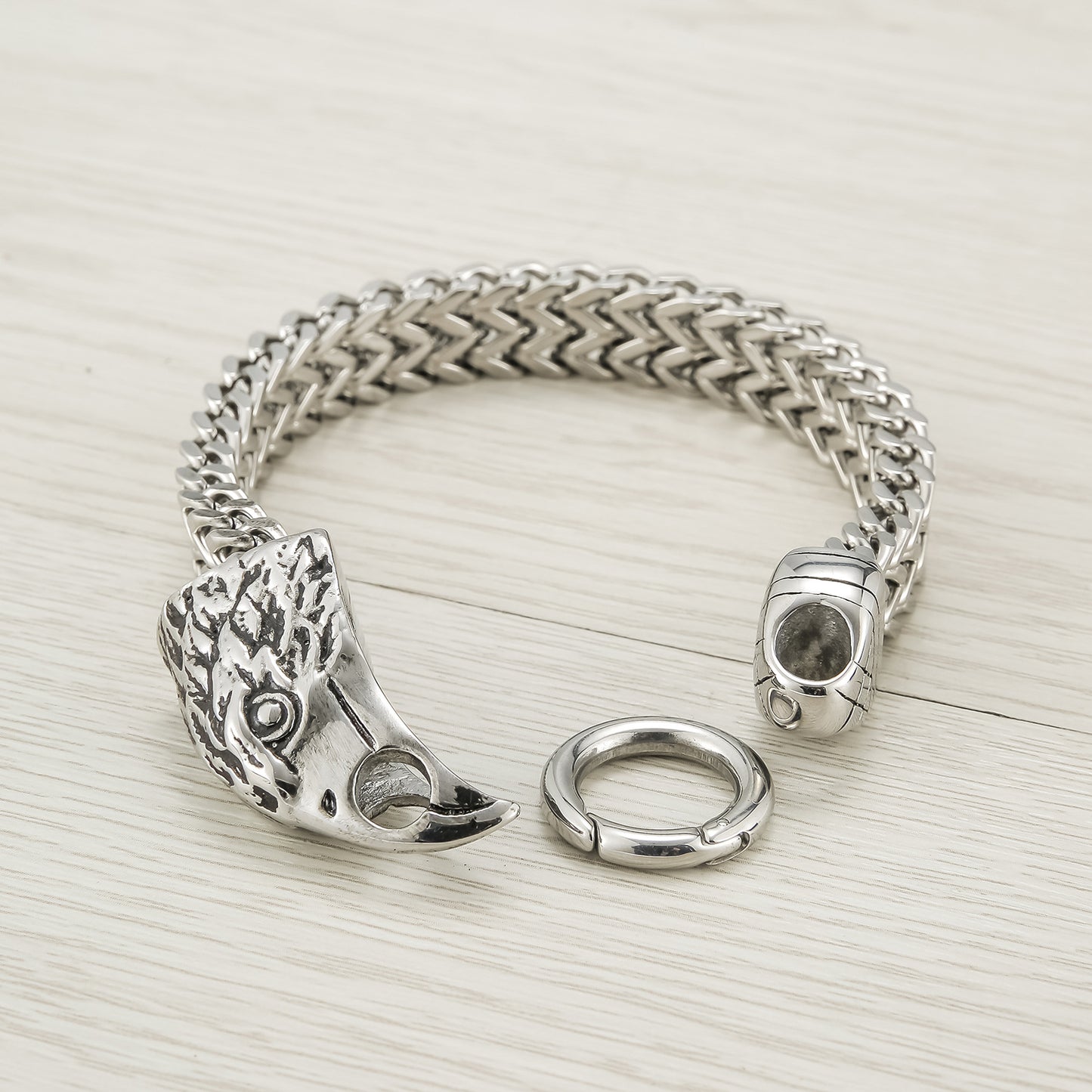 Stainless Steel Eagle Head Bracelet