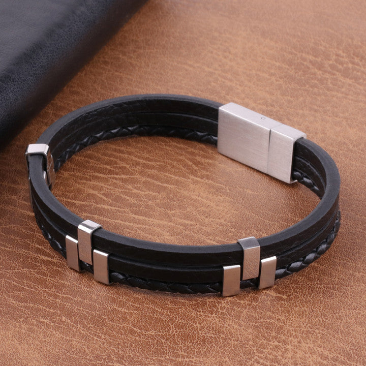 Simple Leather Rope Bracelet