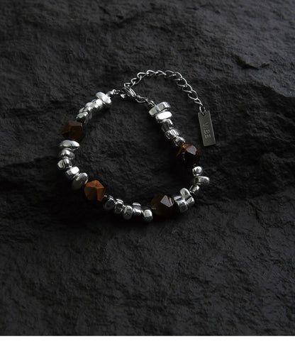 Patchwork Minimalist Beaded Bracelet