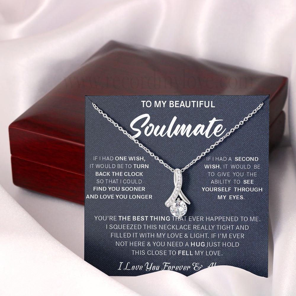 Love Necklace To Soulmate❤️-You're the best thing that ever happened to me - Record My Love