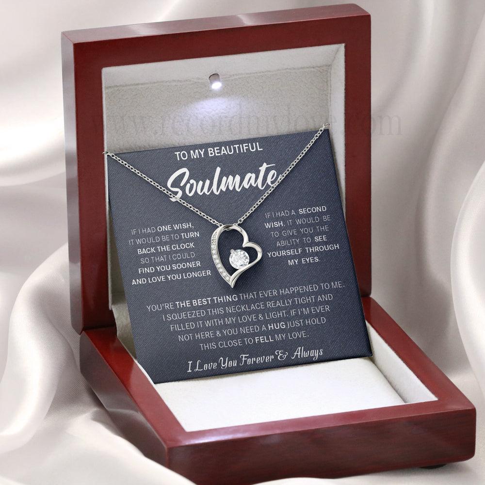 Love Necklace To Soulmate❤️-You're the best thing that ever happened to me - Record My Love