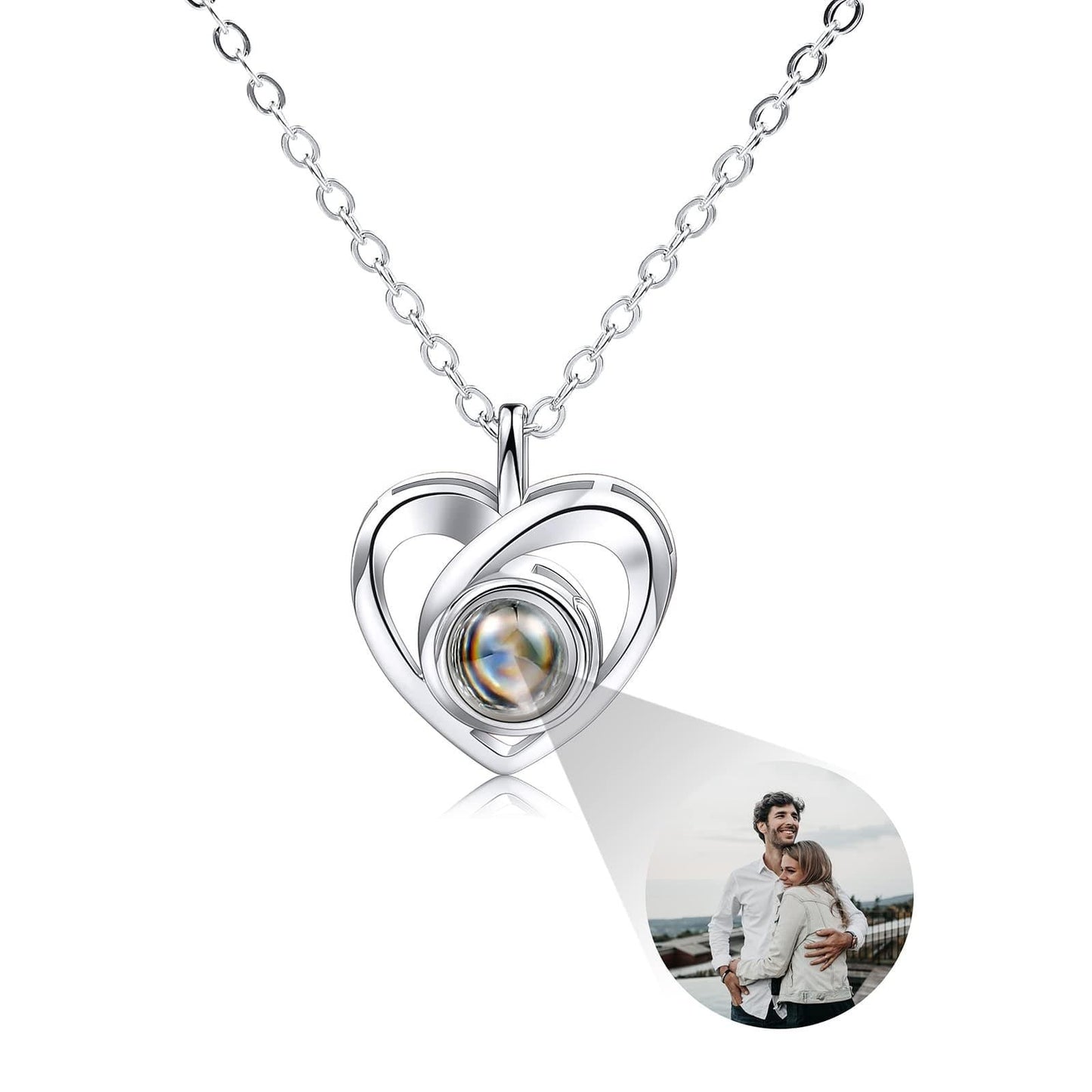 Personalized Projection Necklace - Record My Love