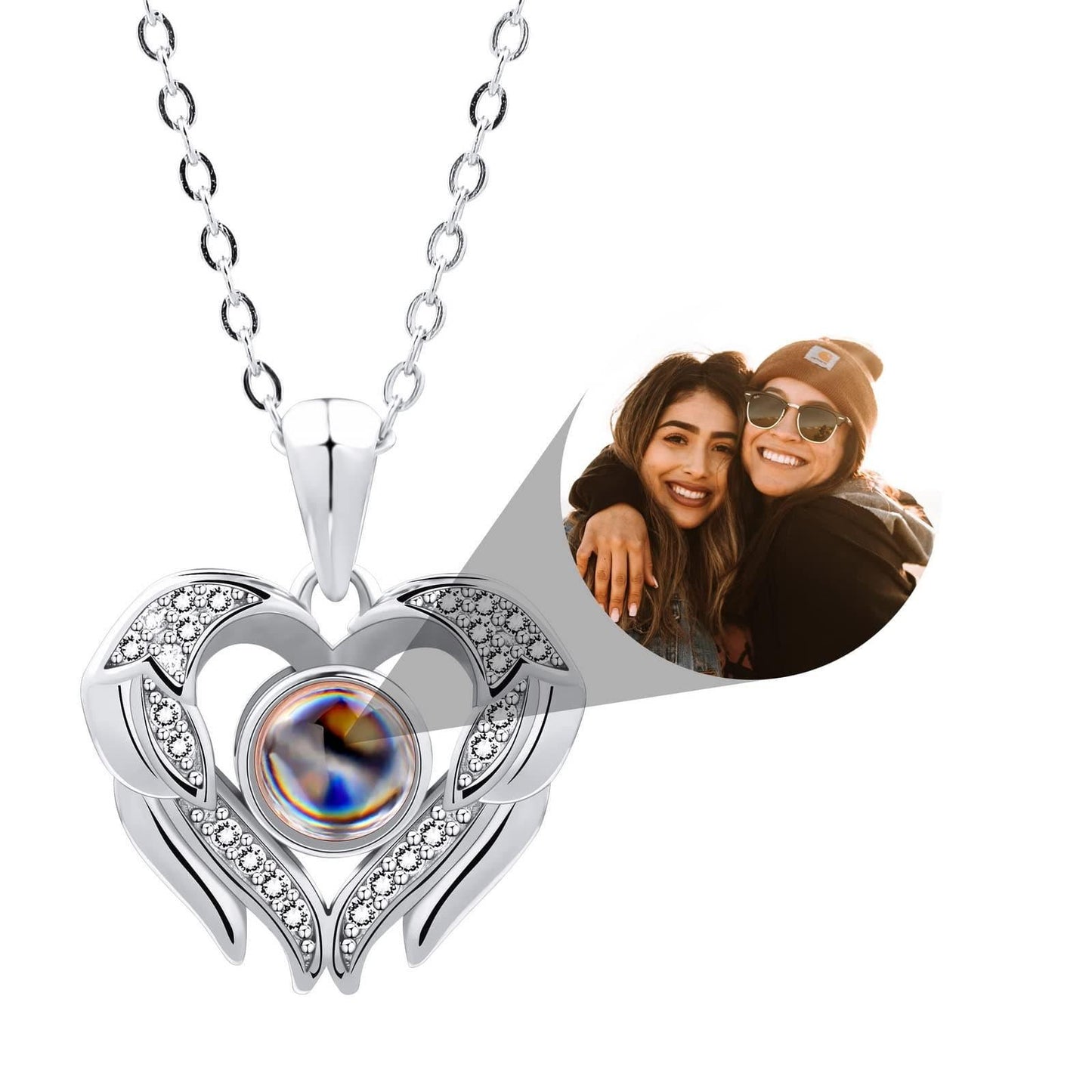 Personalized Projection Necklace - Record My Love