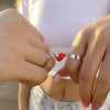 Ring(White+ Red)